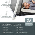 Guava Lotus Travel Crib with Comfy Mattress for Babies & Toddlers