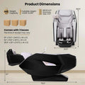 Health Detection Zero Gravity Full Body Massage Chair with 4D Dual Roller System Flexible Track, Heart Rate Monitor, Fragrance Therapy, Voice Control