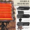 AECOJOY Heated Hunting Blind Chair, 360°Silent Swivel, Integrated Warm Seat System