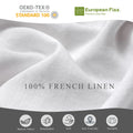 100% Pure Linen Duvet Cover with Button Closure and Corner Ties Soft & Breathable - Natural Full/Queen