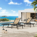 AECOJOY Outdoor Chaise Lounge, All Weather Pool Lounge Chairs Ergonomic Design (Beige, 2 PCs)
