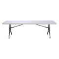 Lifetime 8 - Foot Commercial Grade Folding Table, White Granite (22980)
